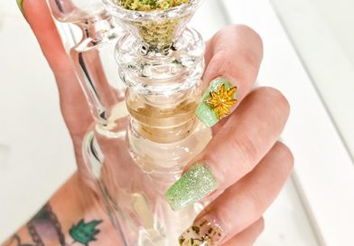 Ganja glam meets nail art trends at the Mani Pedi Oh So Heady event in Los Angeles.