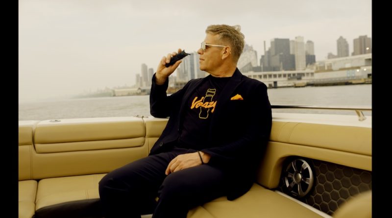 Jürgen Bickel smoking cannabis on a boat